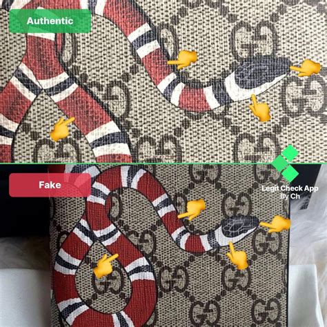 gucci snake wallet fake vs real